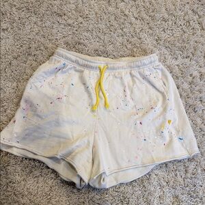 Kerri Rosenthal splatter comfy shorts